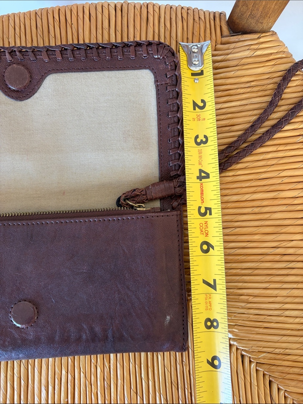 HOBO Dark Brown Leather Wristlet Clutch - Picture 13 of 13